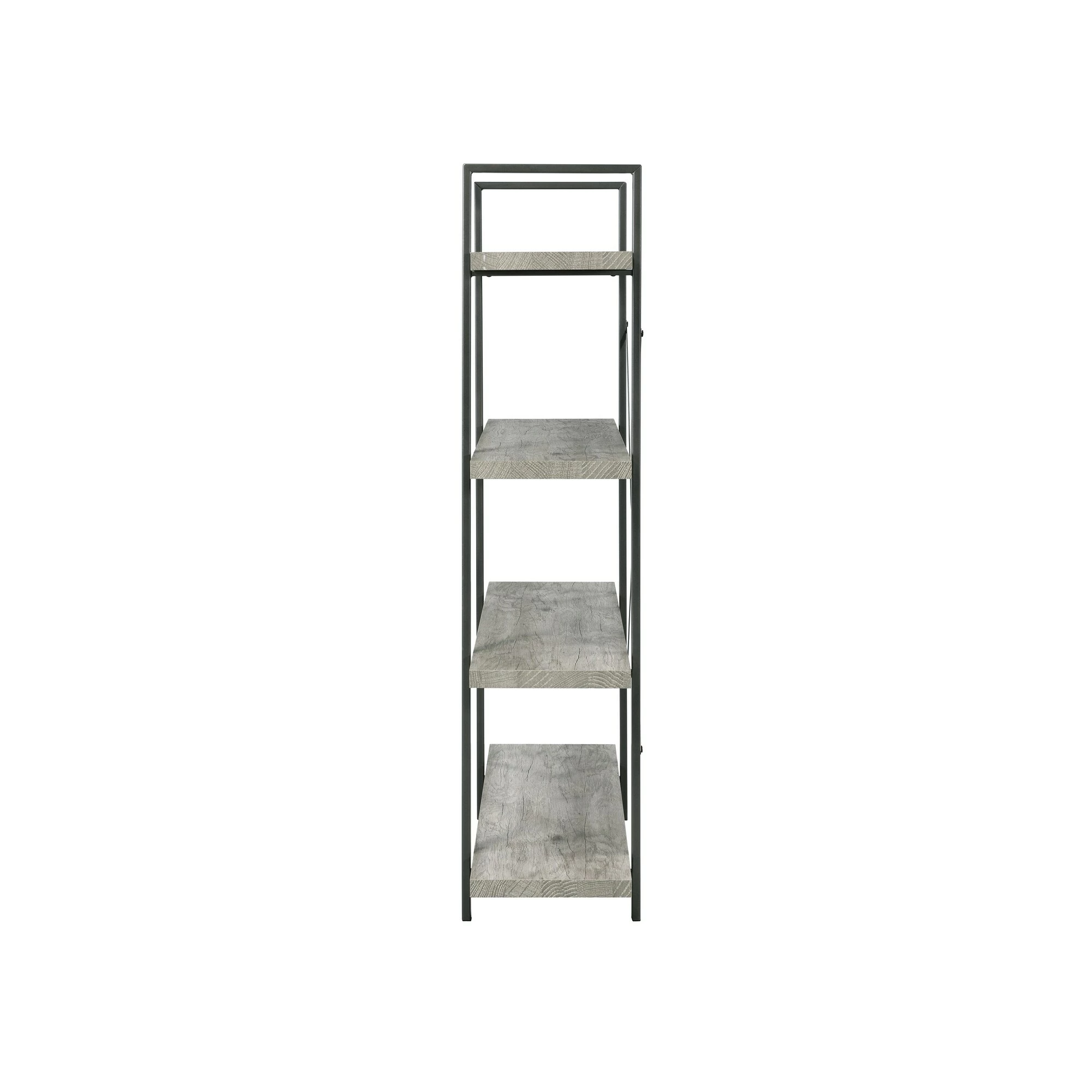 Flash Sale ๐ Coaster Grey Driftwood 4-tier Open Back Bookcase โญ - Image 4