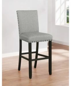 Top 10 🧨 Coaster Grey And Antique Noir Solid Back Upholstered Bar Stools (Set Of 2) 👍