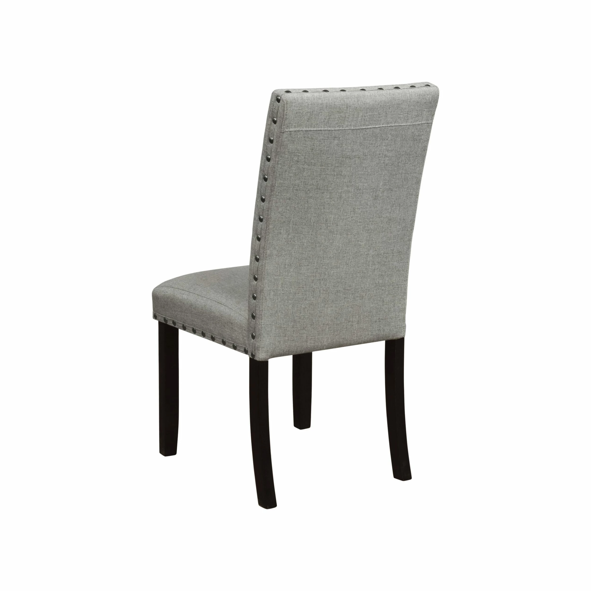 New 🎁 Coaster Grey And Antique Noir Solid Back Upholstered Side Chairs (Set Of 2) 😉 - Image 3