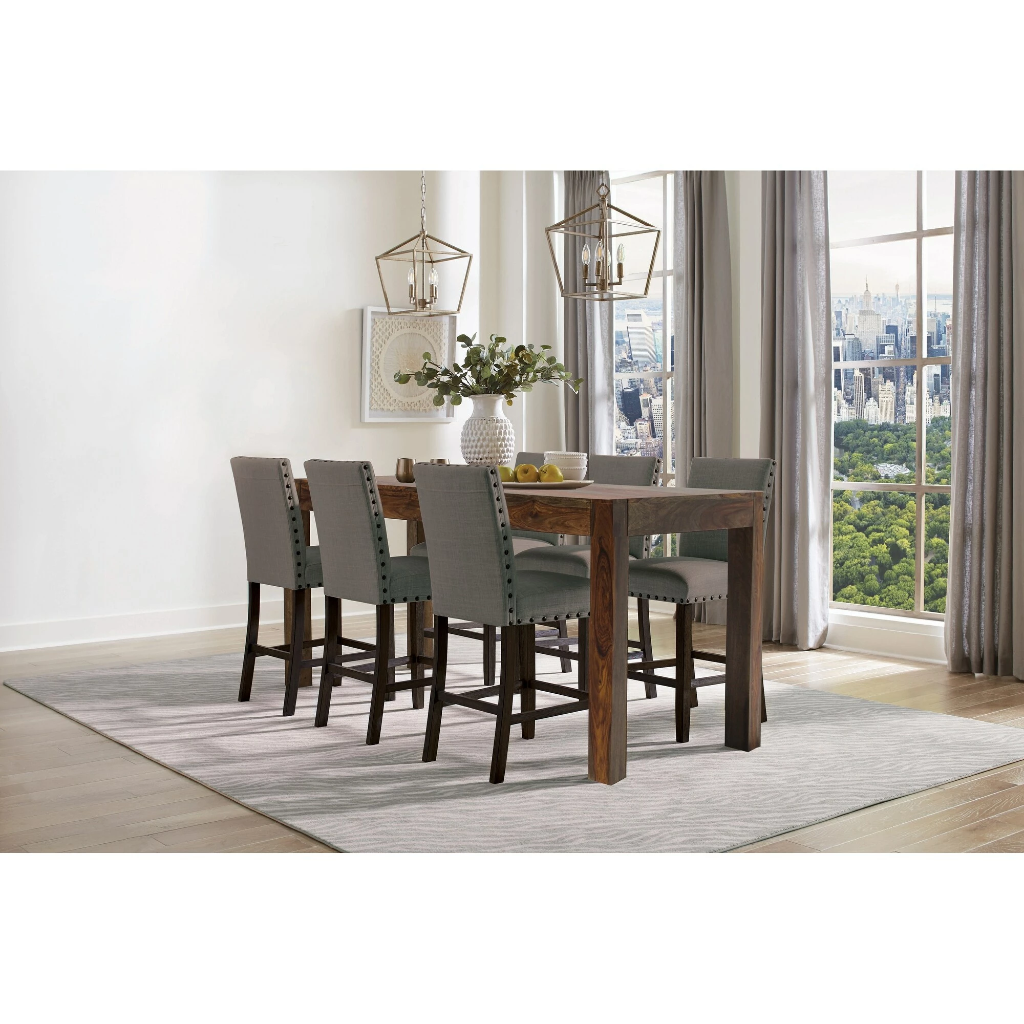 Promo ๐ Coaster Grey And Antique Noir Upholstered Counter Height Stools (Set Of 2) ๐ 4 Promo ๐ Coaster Grey And Antique Noir Upholstered Counter Height Stools (Set Of 2) ๐ - Image 4