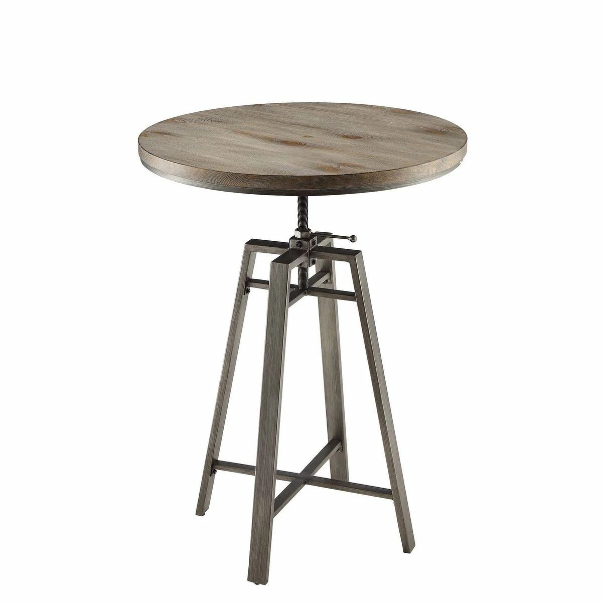 Deals 🌟 Coaster Industrial Adjustable Height Round Bar Table - 35" X 32" 🔥 - Image 2