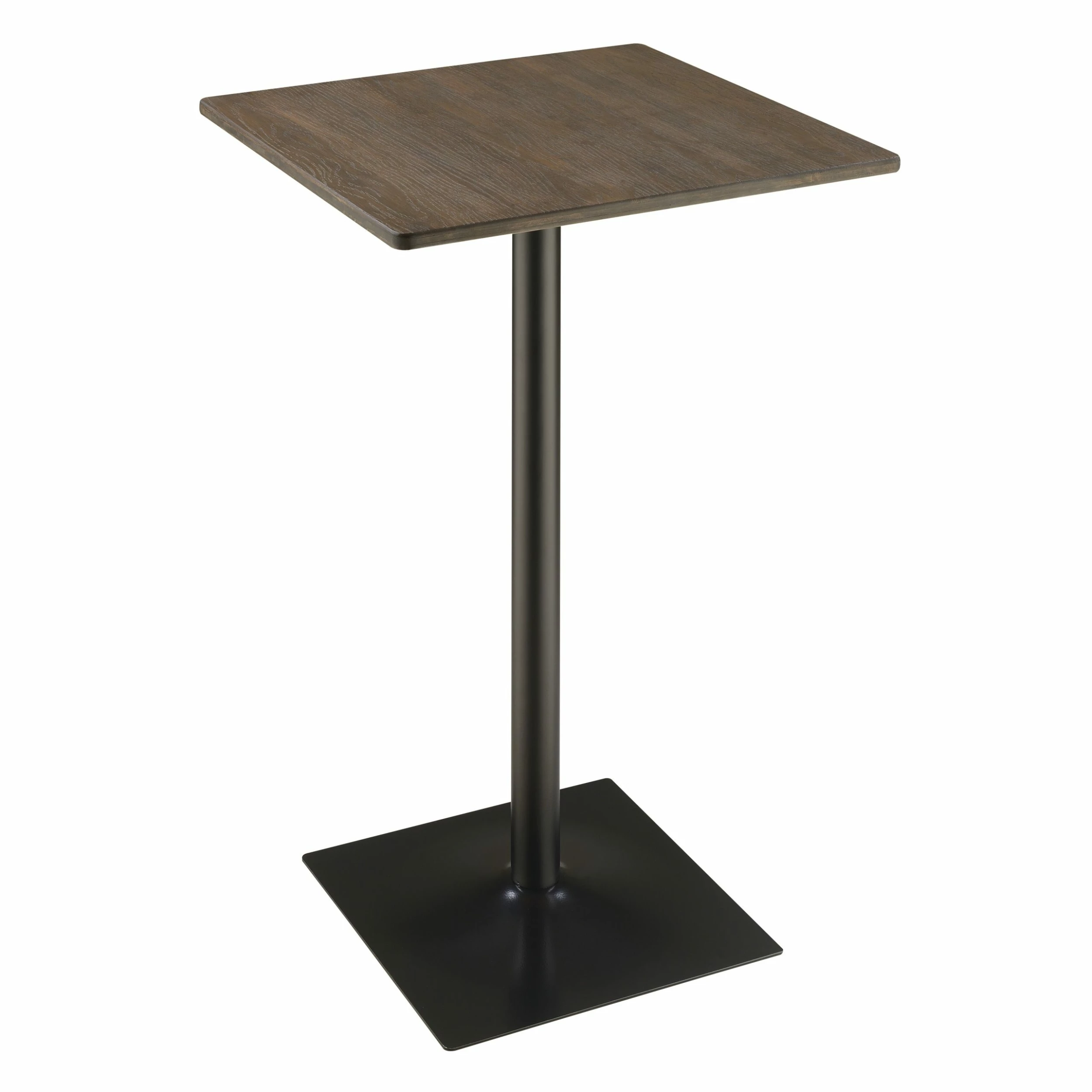 Best deal ๐คฉ Coaster Industrial Dark Elm And Matte Black Bar Table - 23.50" X 41.25" X 23.50" ๐ - Image 3