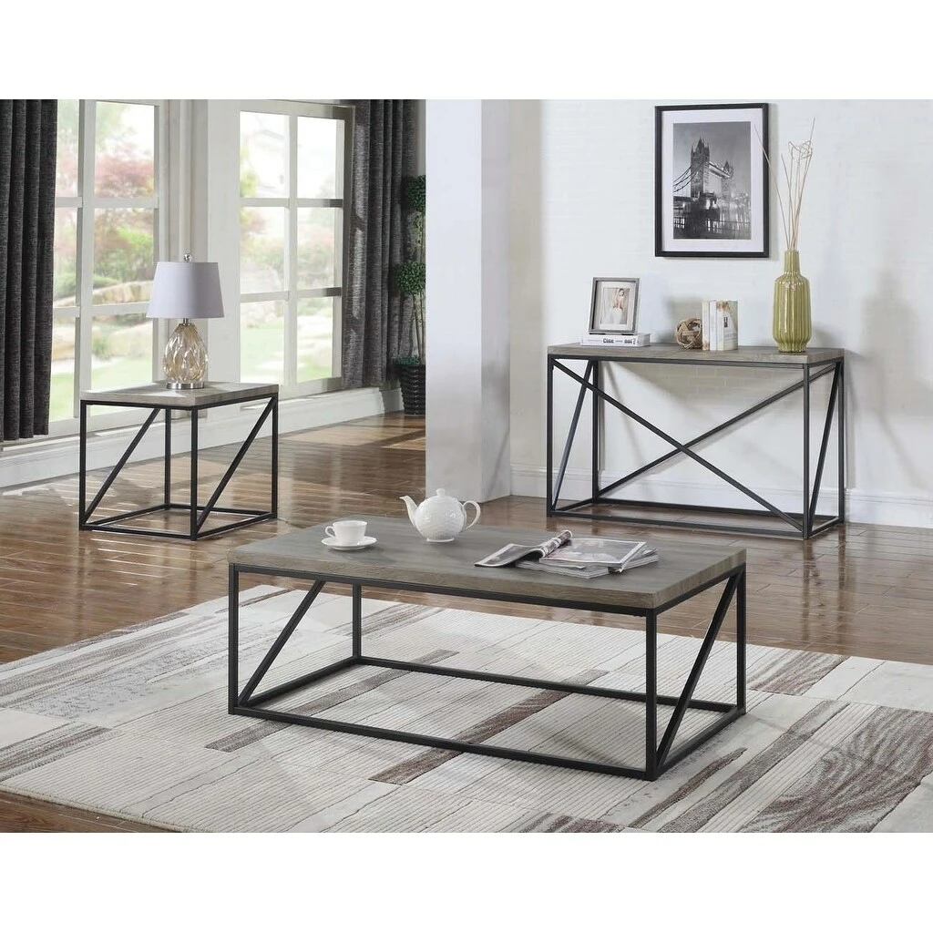 Outlet โ๏ธ Coaster Industrial Sonoma Grey Coffee Table โค๏ธ - Image 2