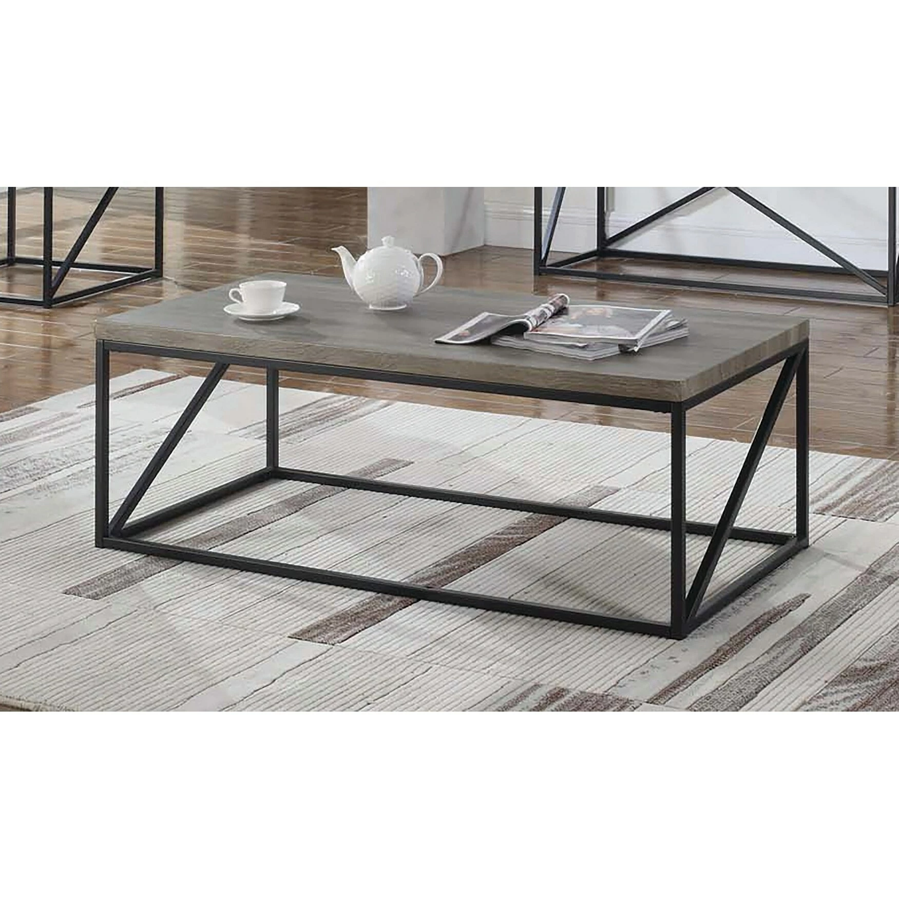 Outlet โ๏ธ Coaster Industrial Sonoma Grey Coffee Table โค๏ธ