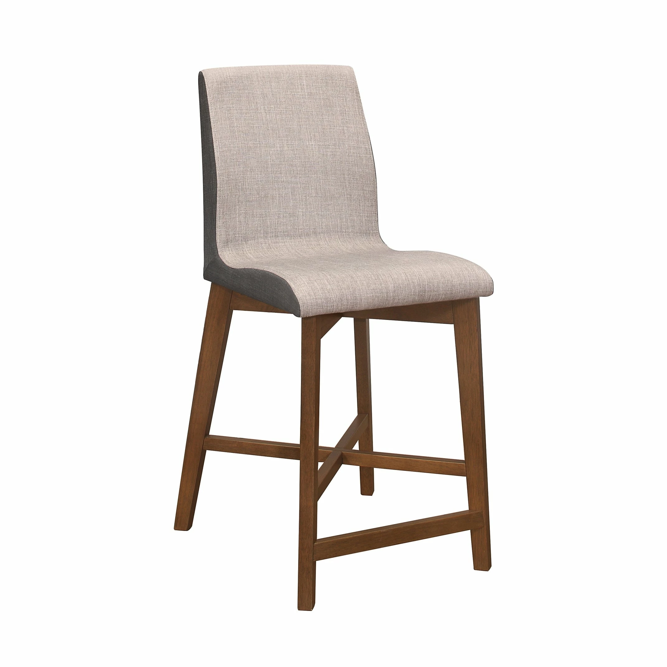 Best Pirce ๐งจ Coaster Grey And Natural Walnut Upholstered Counter Height Stools (Set Of 2) โญ 2 Best Pirce ๐งจ Coaster Grey And Natural Walnut Upholstered Counter Height Stools (Set Of 2) โญ - Image 2