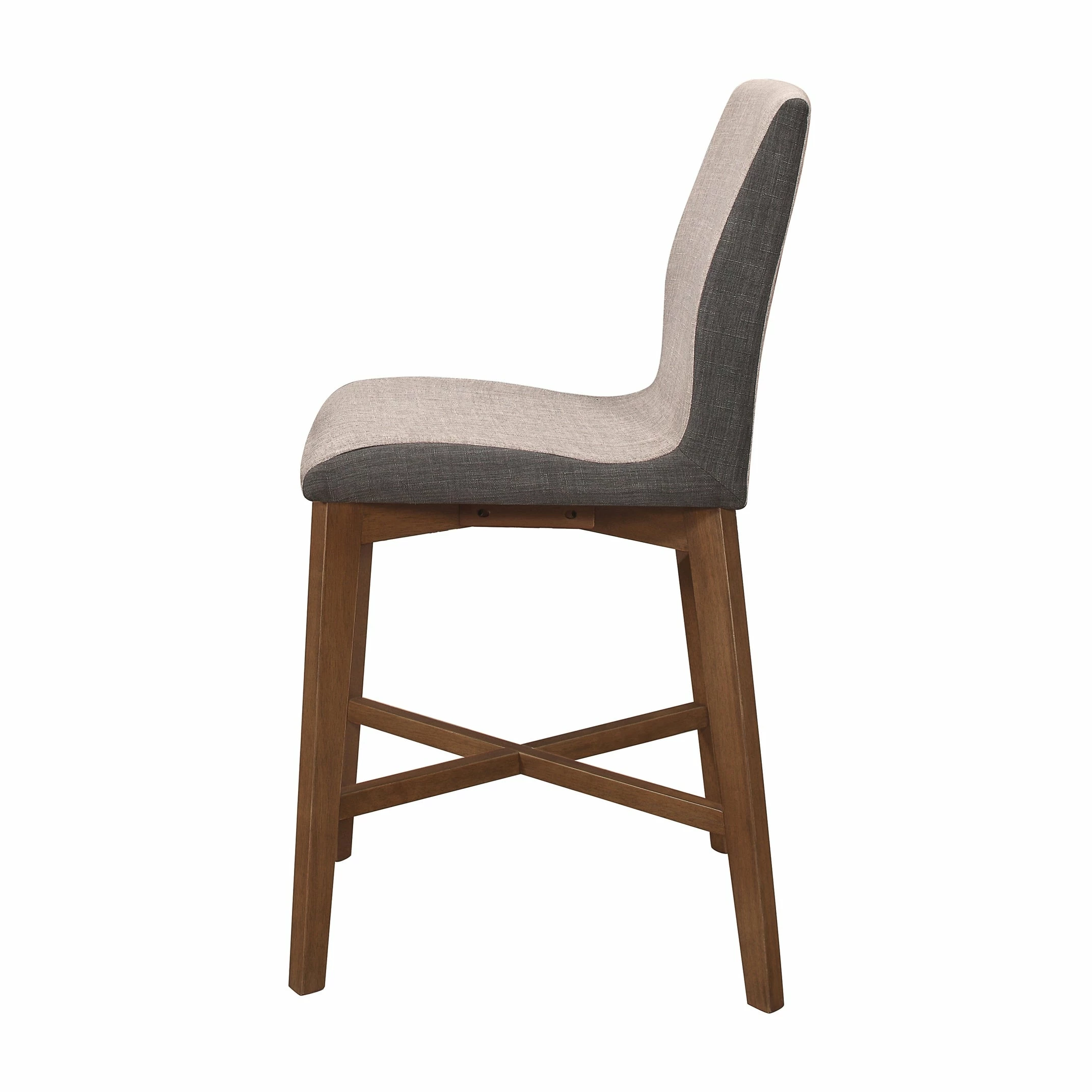 Best Pirce ๐งจ Coaster Grey And Natural Walnut Upholstered Counter Height Stools (Set Of 2) โญ 4 Best Pirce ๐งจ Coaster Grey And Natural Walnut Upholstered Counter Height Stools (Set Of 2) โญ - Image 4