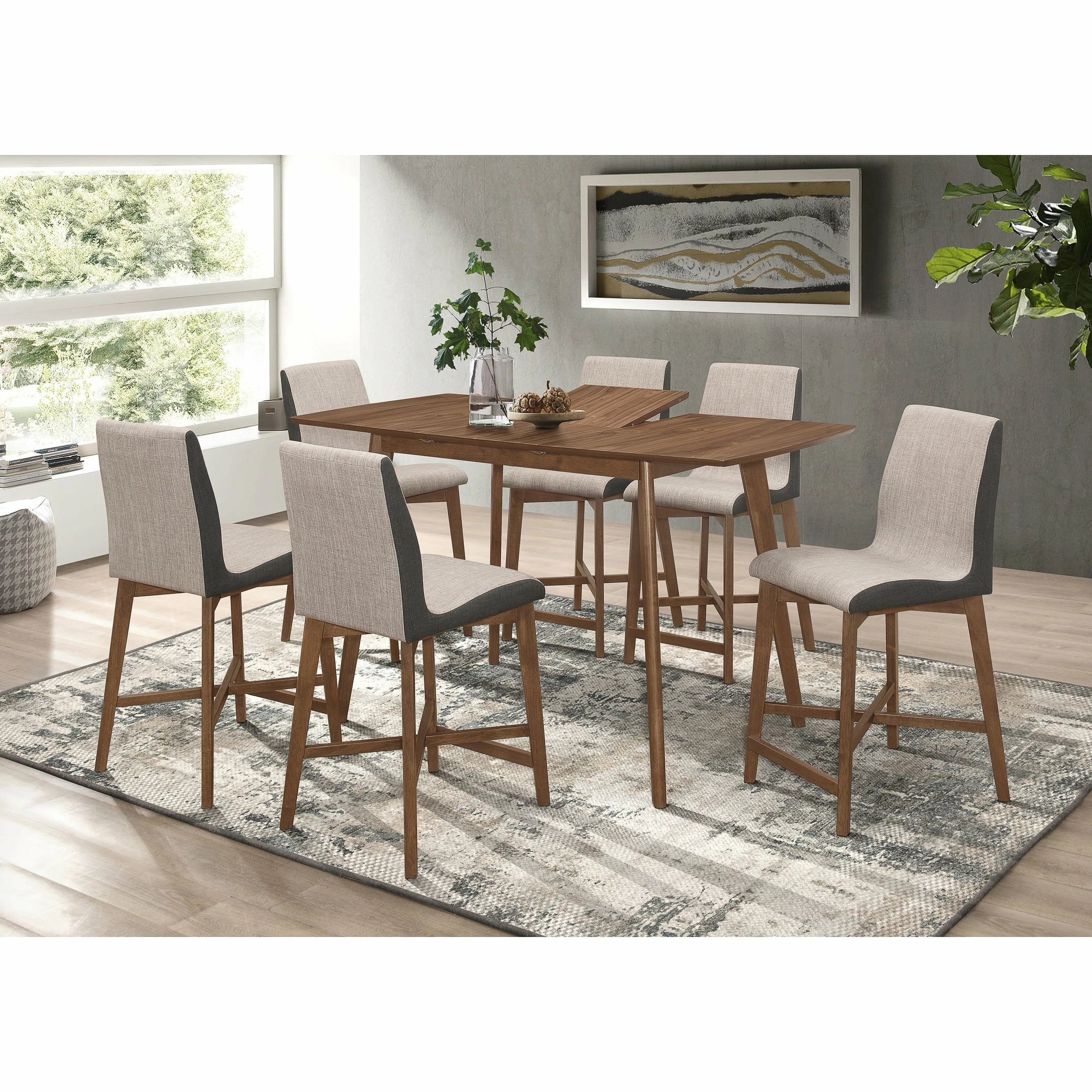 Best Pirce ๐งจ Coaster Grey And Natural Walnut Upholstered Counter Height Stools (Set Of 2) โญ 8 Best Pirce ๐งจ Coaster Grey And Natural Walnut Upholstered Counter Height Stools (Set Of 2) โญ - Image 8