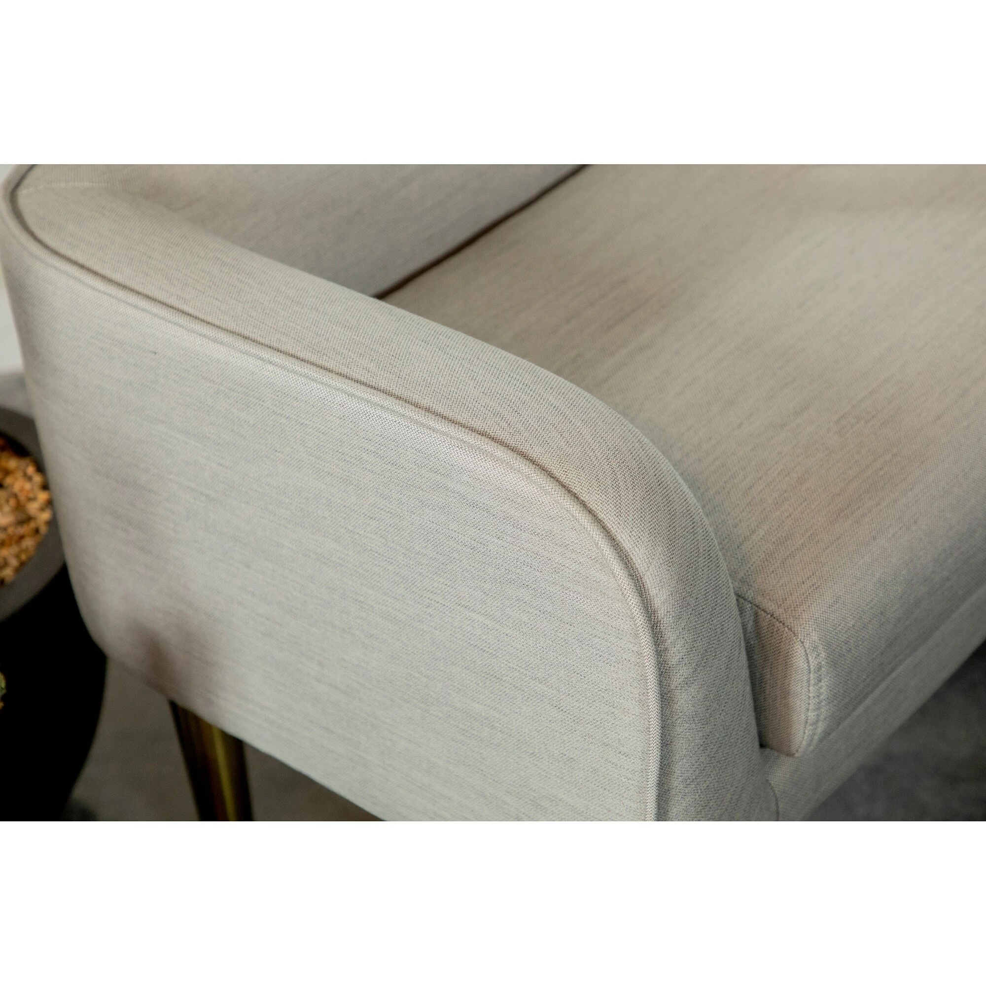 Budget ๐ฅ Coaster Low Back Upholstered Bench With Metal Legs Light Grey ๐งจ - Image 4