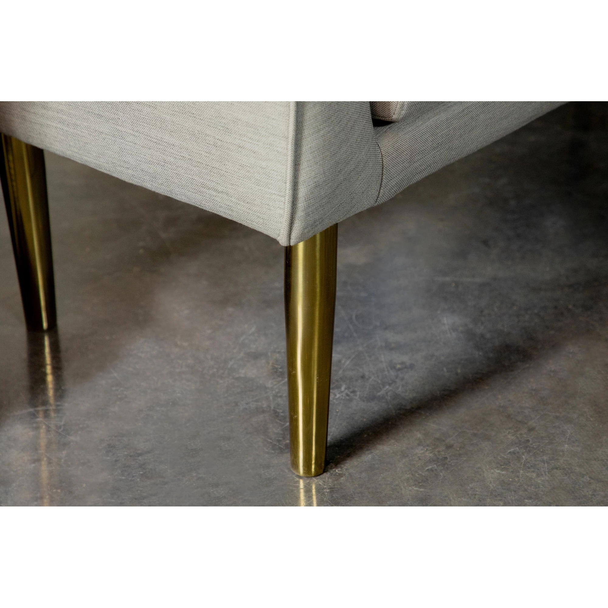 Budget ๐ฅ Coaster Low Back Upholstered Bench With Metal Legs Light Grey ๐งจ - Image 6