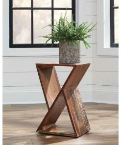 Flash Sale 🔥 Coaster Natural Rectangular Accent Table With Cavities ⭐