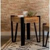 Brand new 😀 Coaster Natural And Matte Black Wooden Square Top End Table ✔️