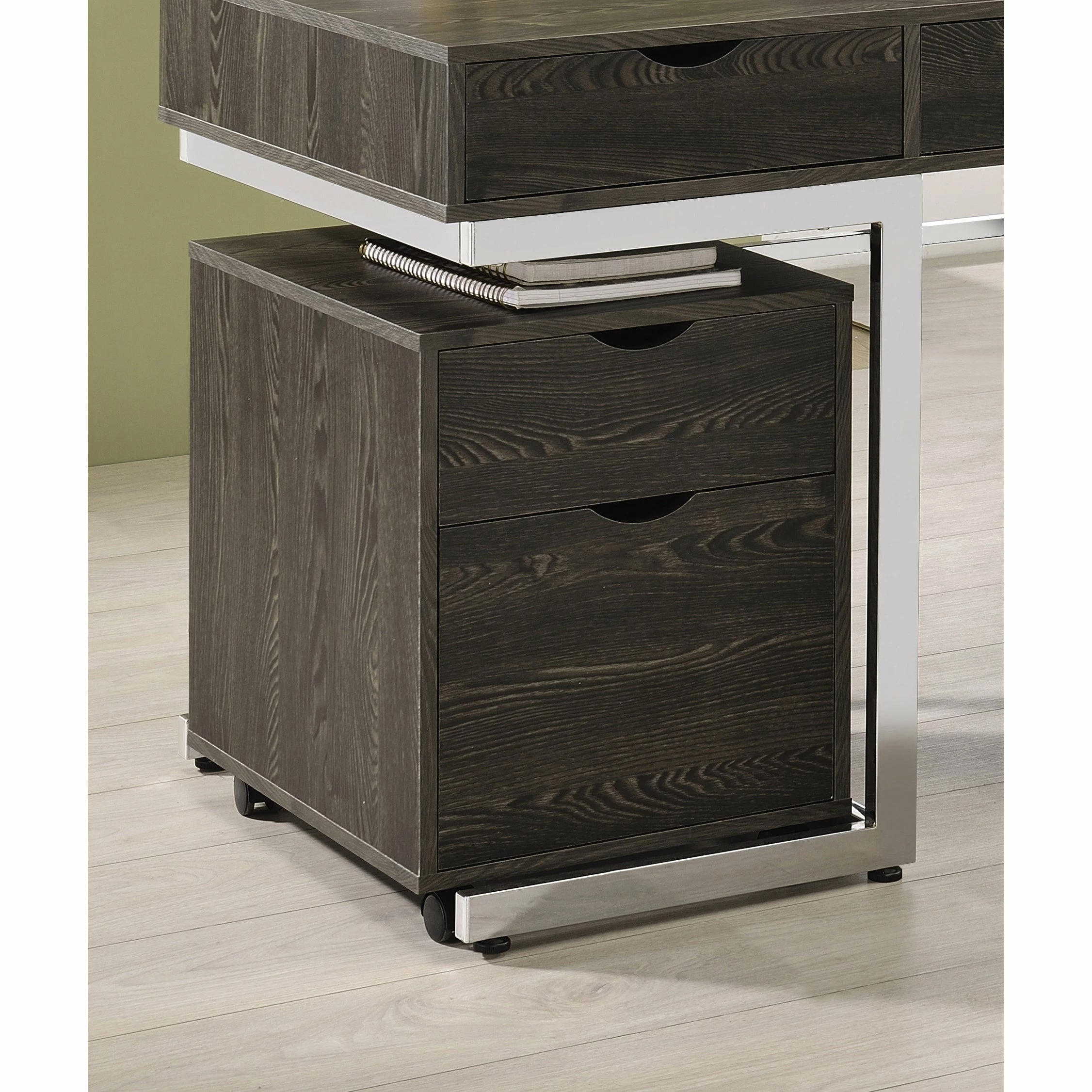 Best reviews of ๐คฉ Coaster Noorvik Dark Oak 2-drawer Mobile File Cabinet ๐ - Image 2