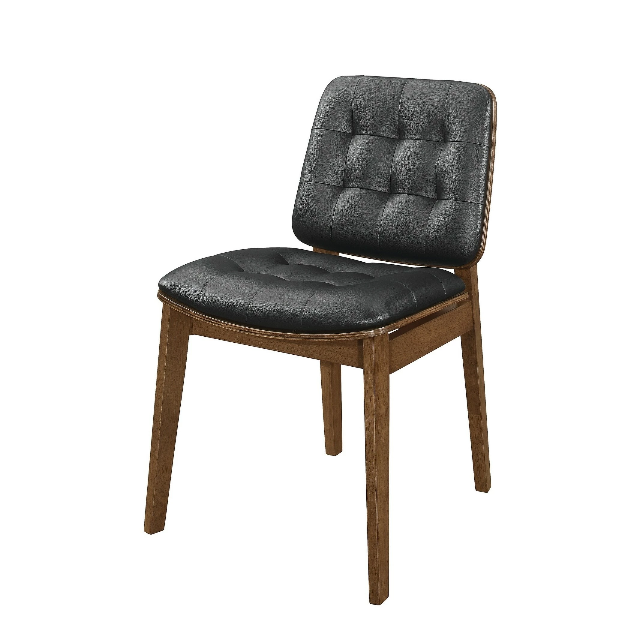 Buy 🎉 Coaster Redbridge Black And Natural Walnut Tufted Back Dining Chairs (Set Of 2) 🔔 - Image 3