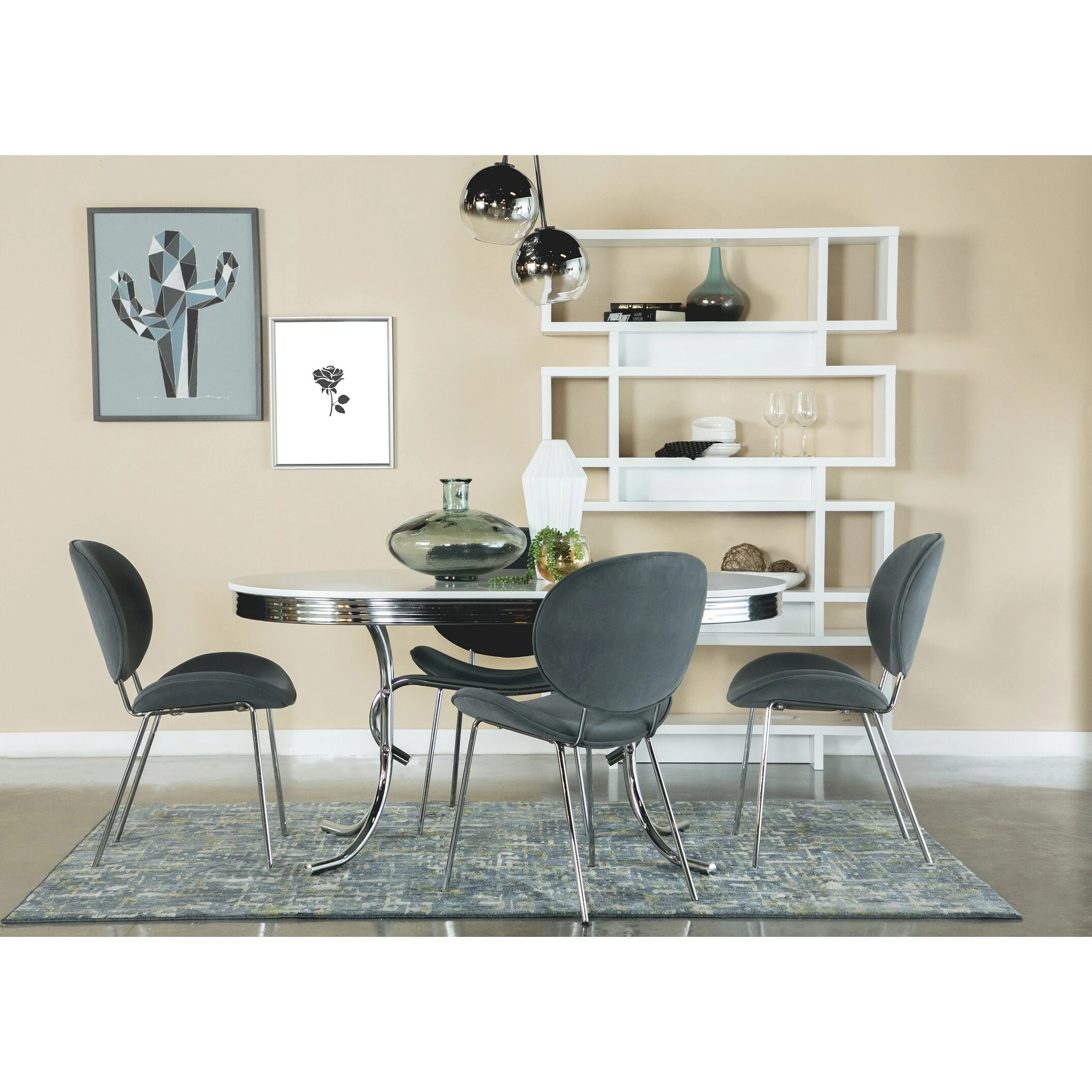 Cheapest ⭐ Coaster Retro Grey Upholstered Armless Side Chairs (Set Of 2) 🌟 - Image 4