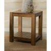 Coupon ❤️ Coaster Rustic Brown Rectangular End Table With Lower Shelf 👍
