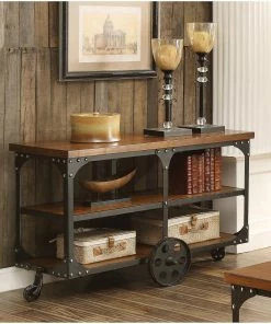 Best Pirce 🛒 Coaster Rustic Cherry Sofa Table - N/A 🌟