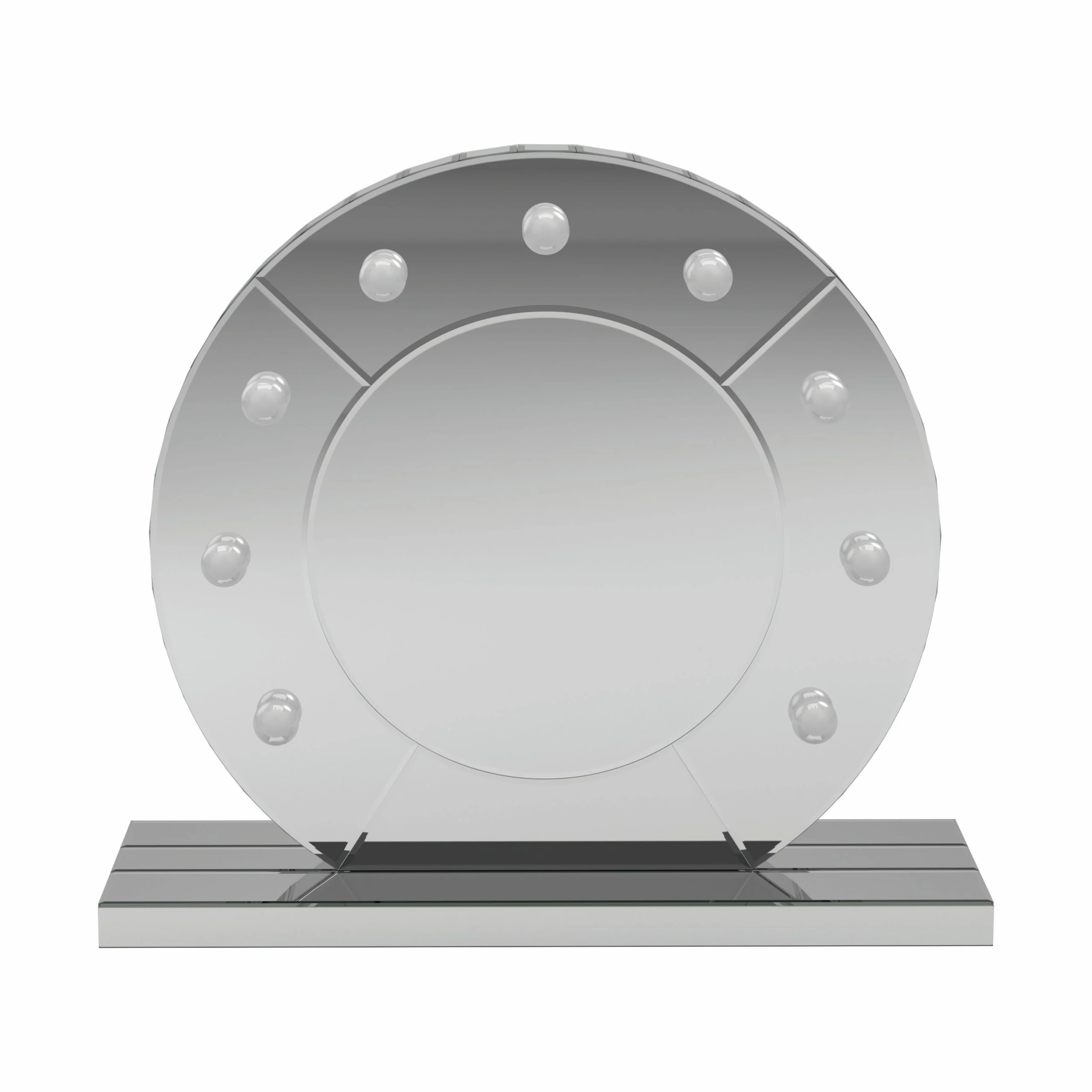 Hot Sale ⌛ Coaster Silver And Black LED Table Mirror ✔️ 3 Hot Sale ⌛ Coaster Silver And Black LED Table Mirror ✔️ - Image 3