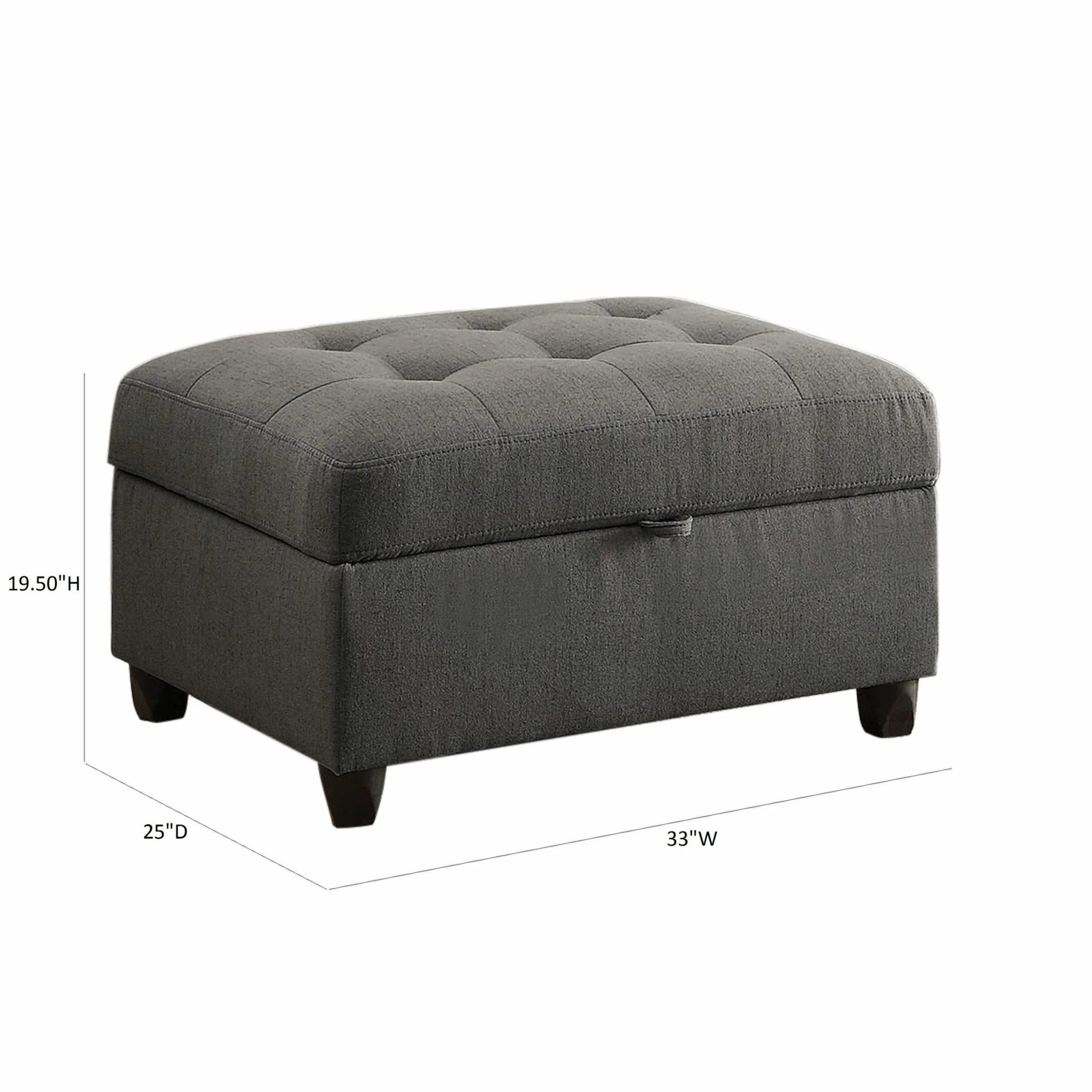 Wholesale ๐ Coaster Stonenesse Contemporary Grey Storage Ottoman โ๏ธ - Image 5
