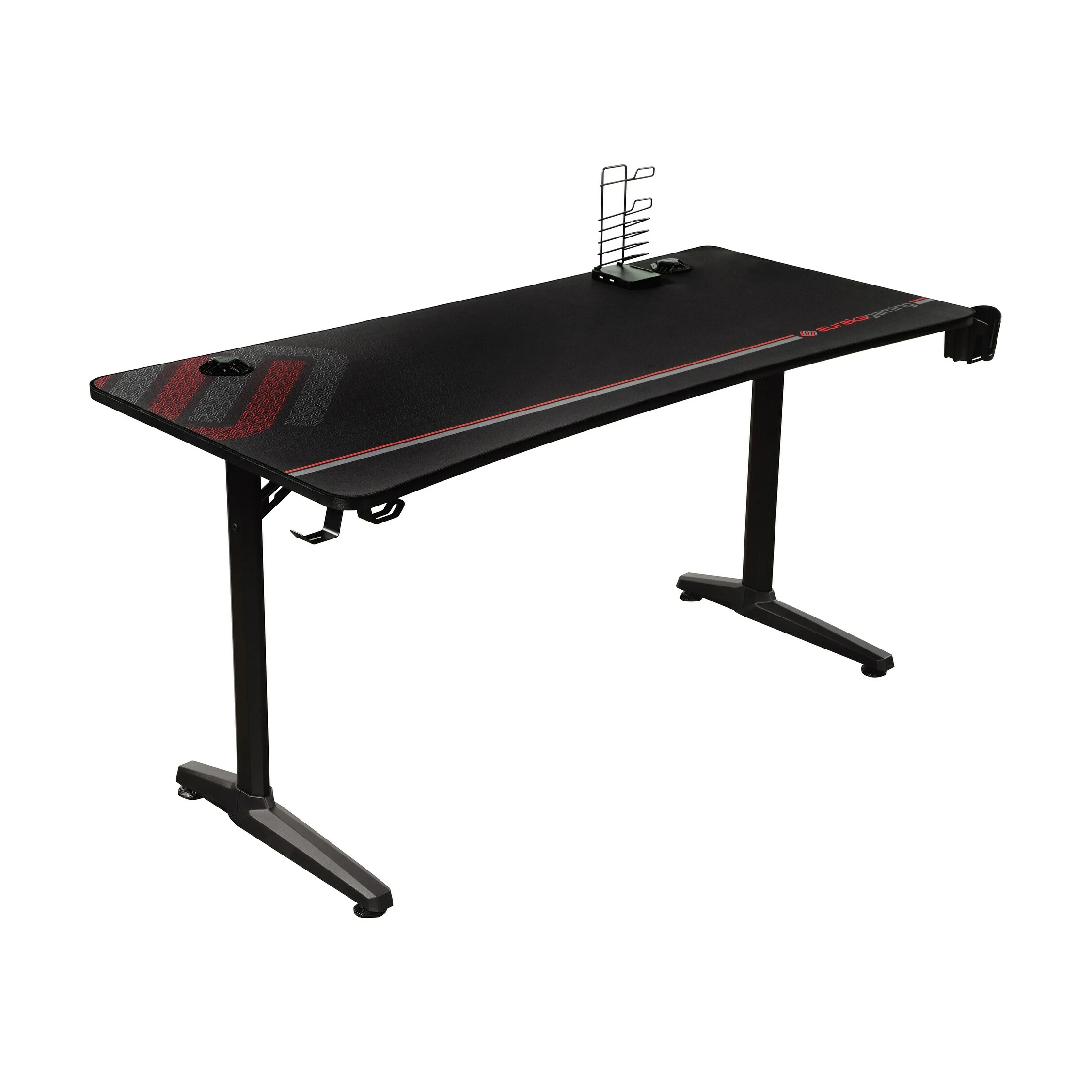 Buy ๐ Coaster Tarnov Black Rectangular Gaming Desk With USB Ports ๐ฅฐ - Image 2