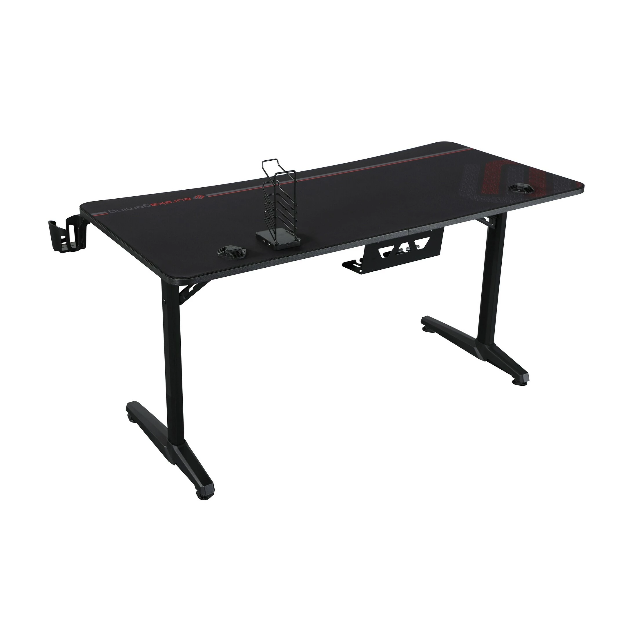 Buy ๐ Coaster Tarnov Black Rectangular Gaming Desk With USB Ports ๐ฅฐ - Image 3