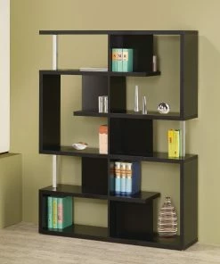 Flash Sale 👍 Coaster Transitional Black 10-shelf Bookcase 🔥
