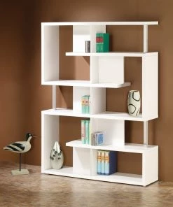 Discount 🎉 Coaster Transitional White 10-shelf Bookcase - 47.25" X 11.50" X 63.25" ✔️