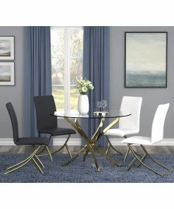 Cheapest 🧨 Coaster Upholstered Dining Chairs (Set Of 4) White ⌛