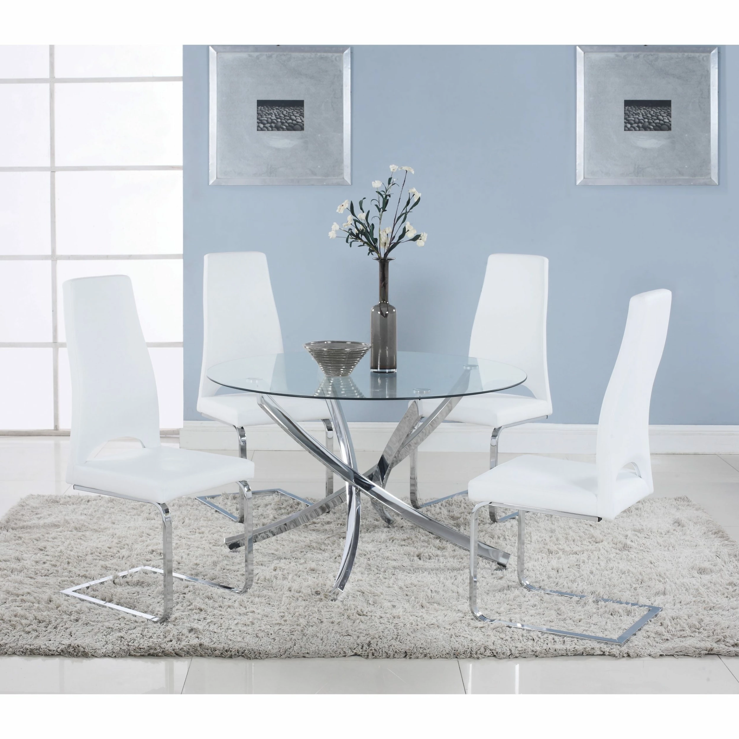 Top 10 ๐ Coaster Walsh Contemporary Chrome Dining Table - 29.50" X 46" โ - Image 3