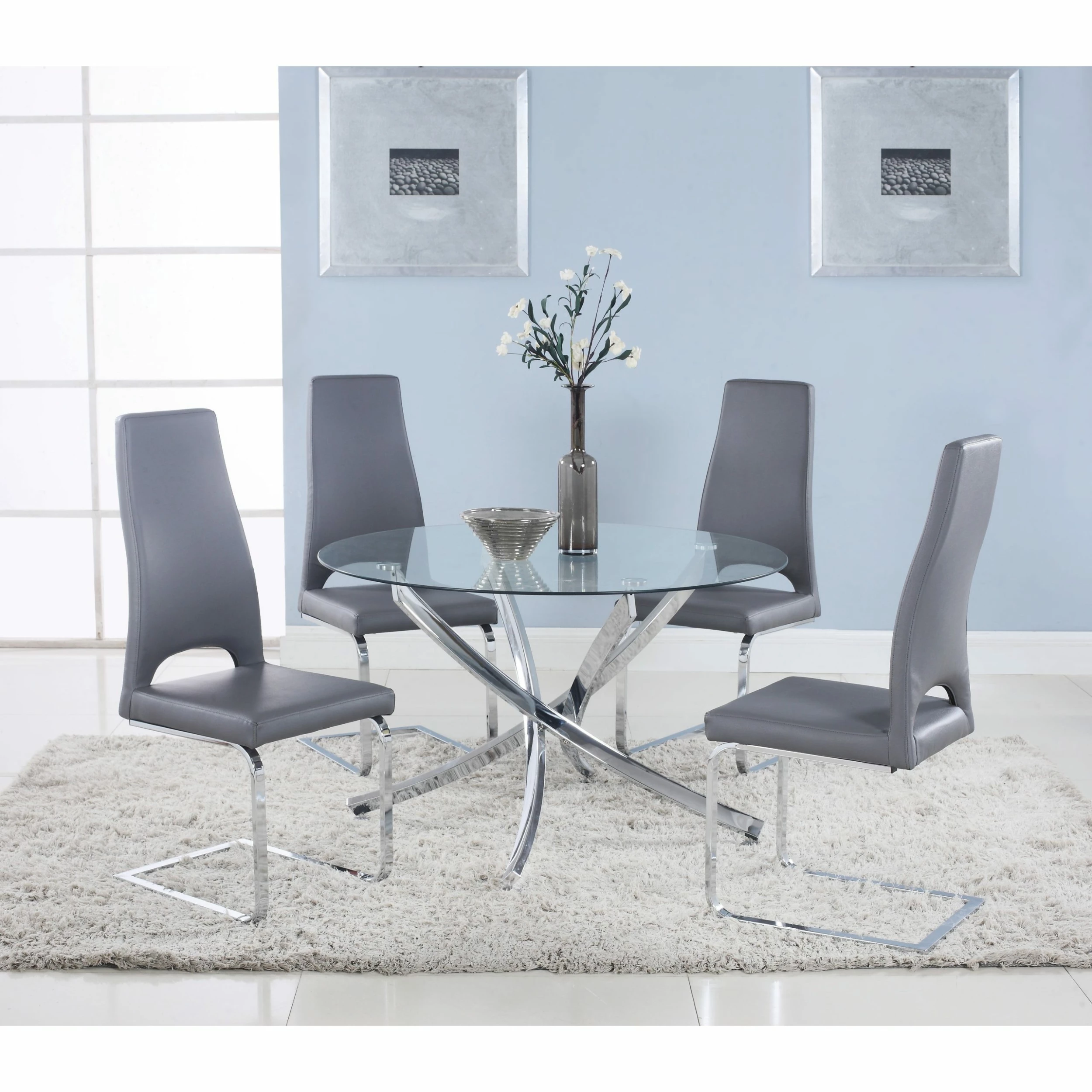 Top 10 ๐ Coaster Walsh Contemporary Chrome Dining Table - 29.50" X 46" โ - Image 4