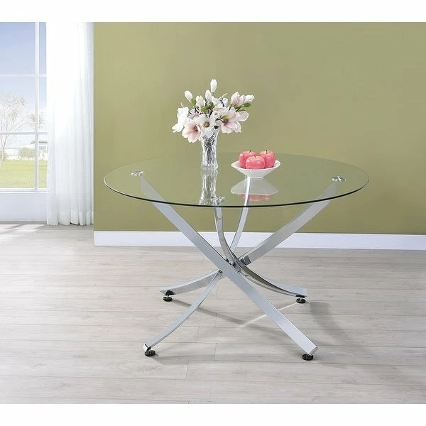 Top 10 ๐ Coaster Walsh Contemporary Chrome Dining Table - 29.50" X 46" โ