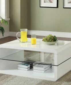 Budget 🥰 Coaster Company White Coffee Table - 35.50" X 23.50" X 15.75" 👏