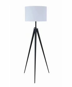 Best reviews of 😍 Coaster White And Black Drum Adjustable Height Tripod Floor Lamp 🌟