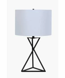 Wholesale 😍 Coaster White And Black Drum Table Lamp ⌛