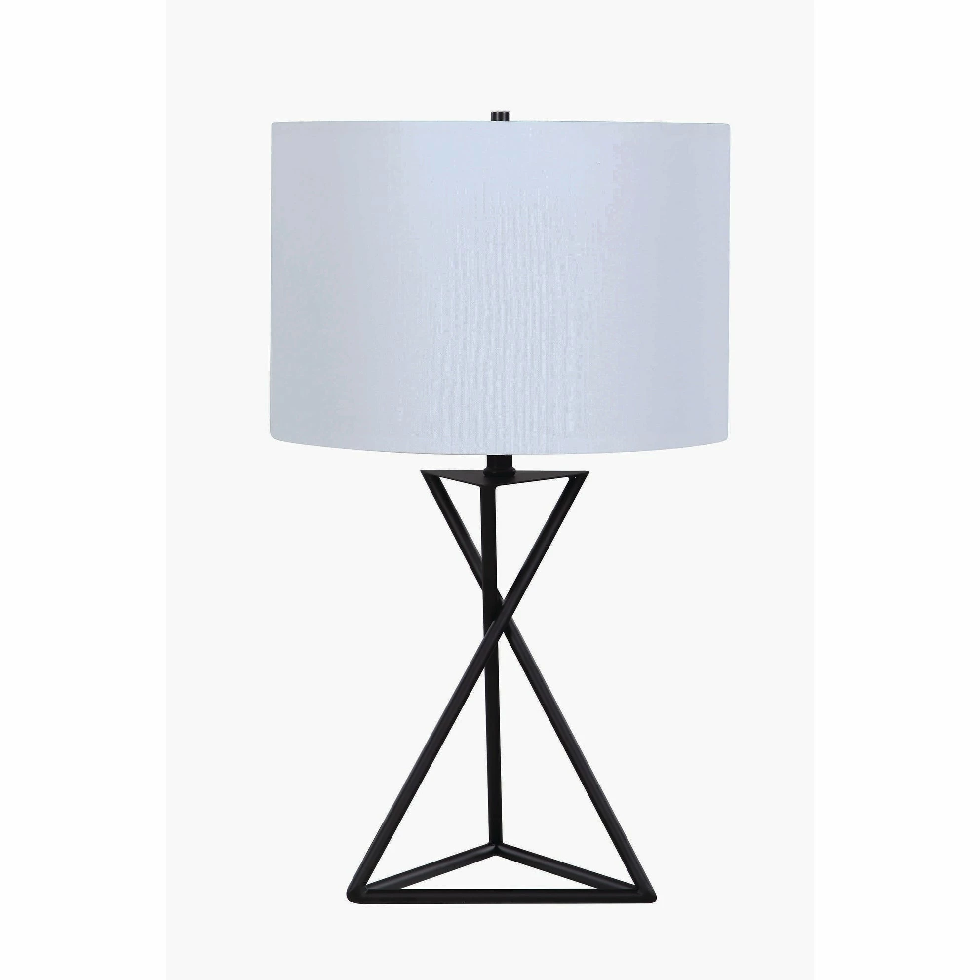 Wholesale ๐ Coaster White And Black Drum Table Lamp โ